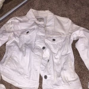 White jean jacket